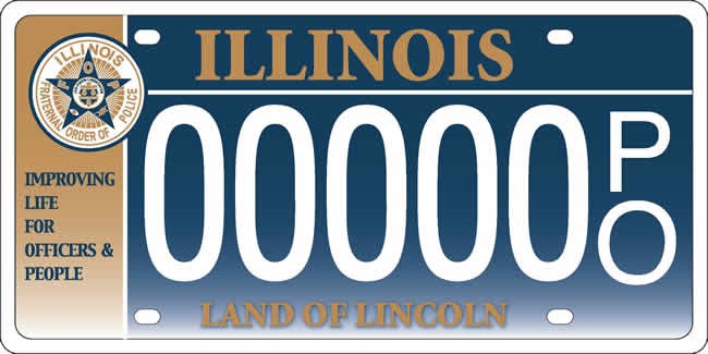 Fop License Plates Illinois Fraternal Order Of Police